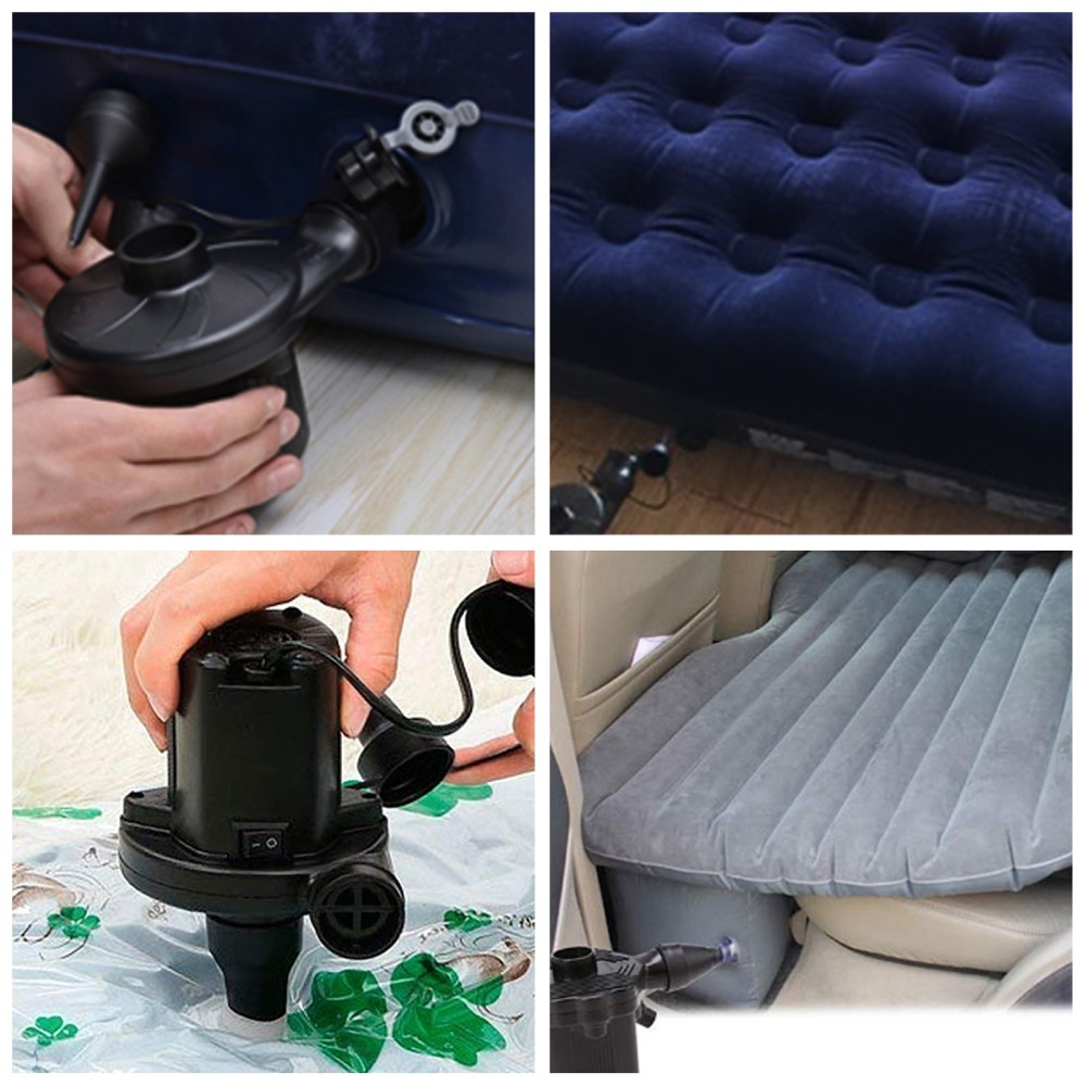 Air Pump Air Mattress Pump for Inflatable Portable 100-240V AC/12V DC ...